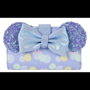 Loungefly iridescent Minnie wallet